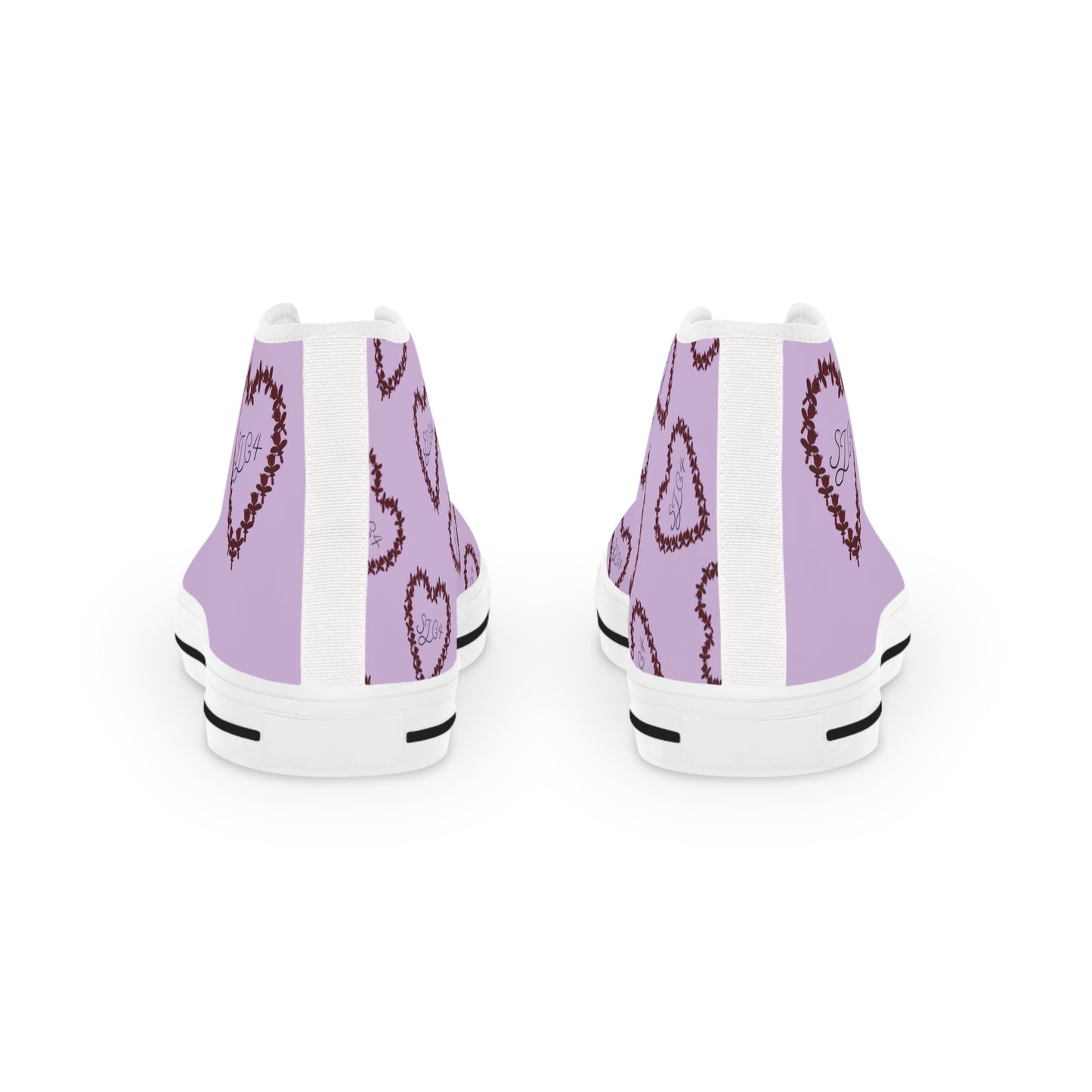 Purple Heart High Top Sneakers