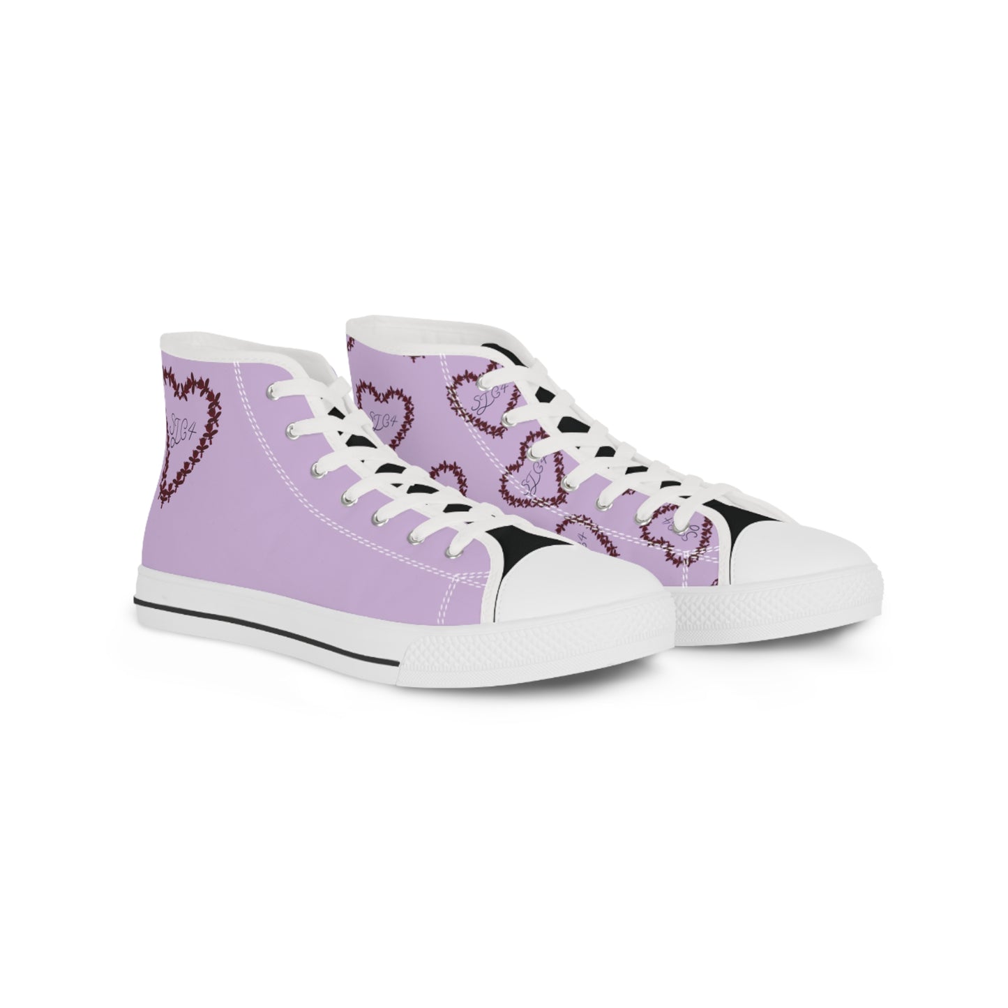 Purple Heart High Top Sneakers