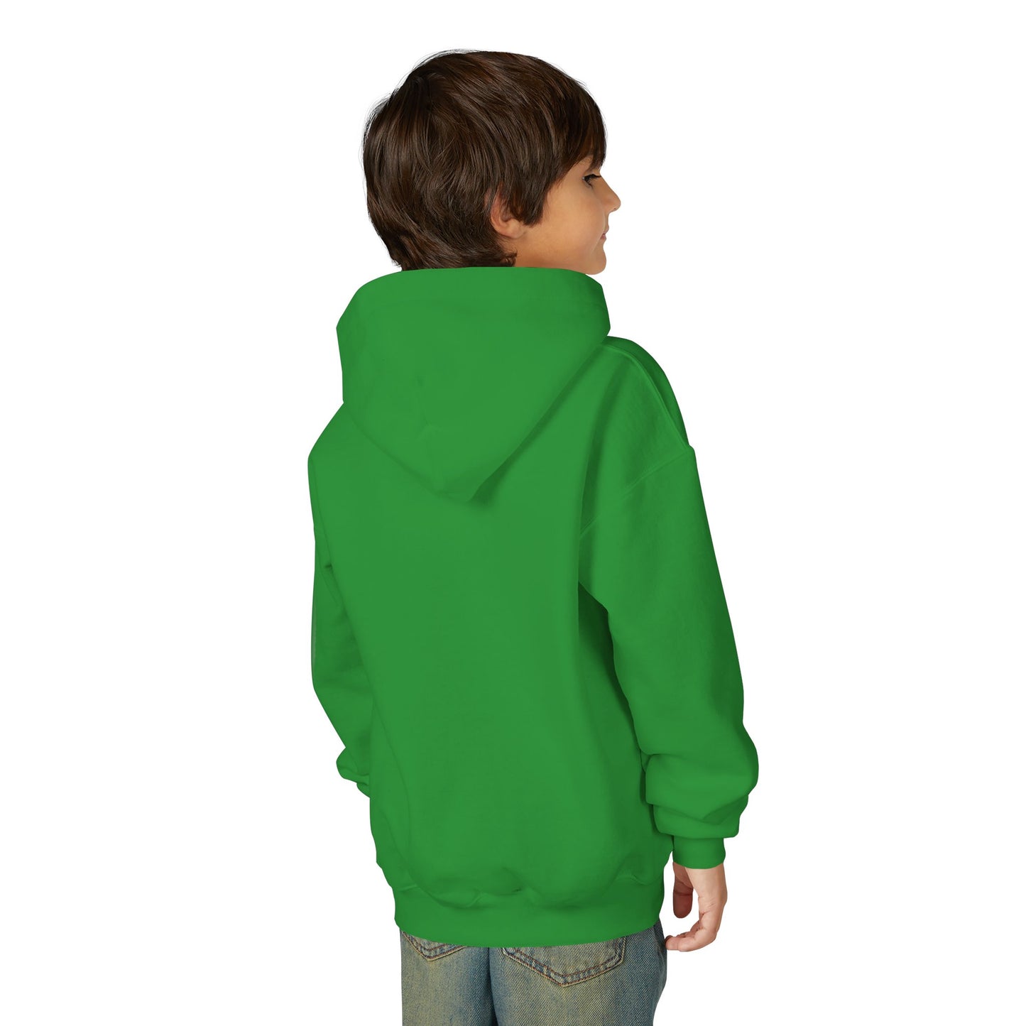 White of Youth Heart-Embellished Hooded Sweatshirt, Cozy Winter Wear, Teen Gift, Valentine's Day Hoodie, Comfortable Layering
