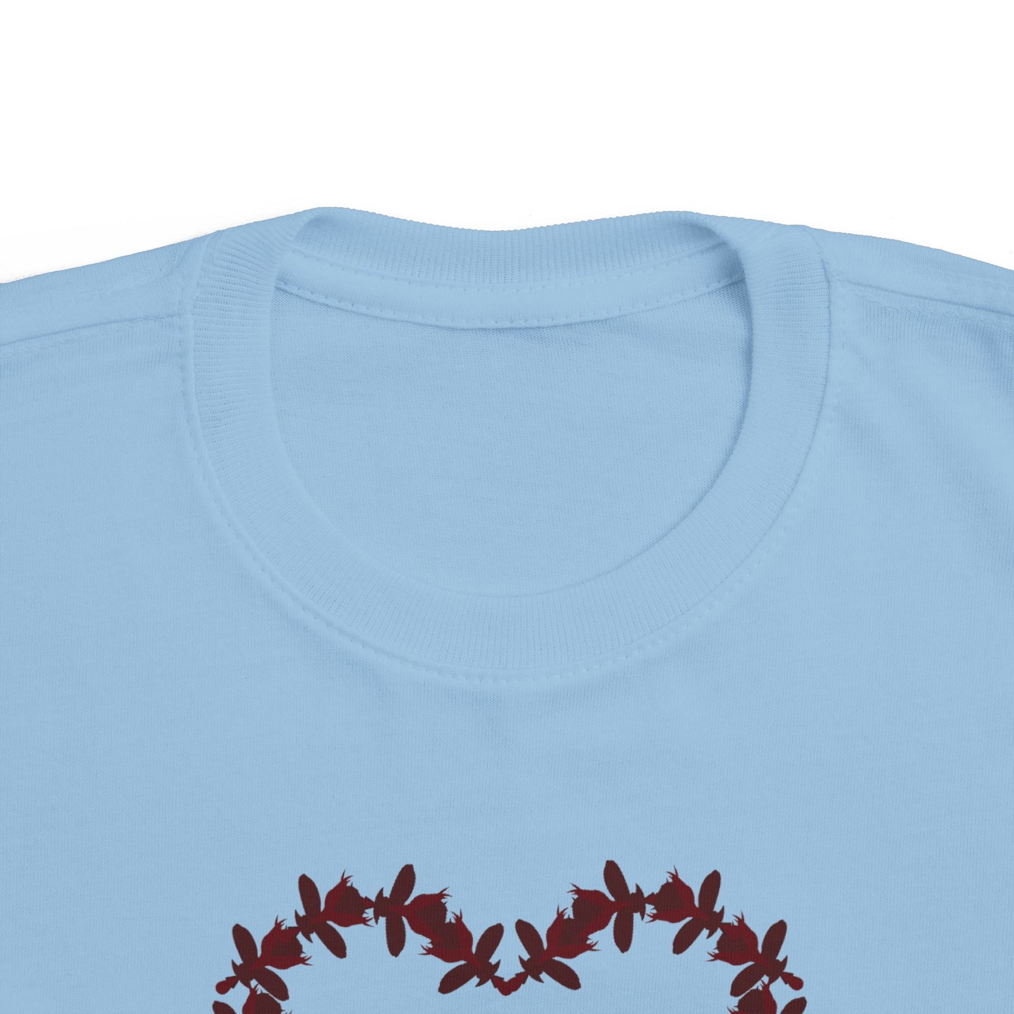 Heart-Shaped Floral Toddler Tee, Cute Kids T-Shirt, Baby Gift, Flower Print Shirt, Toddler Outfit, Party Wear