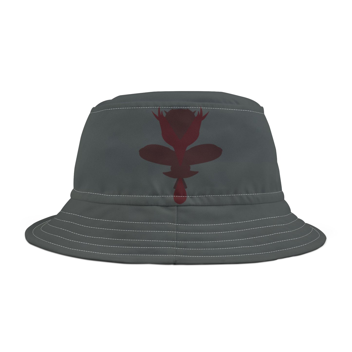 Floral Gray Bucket Hat - Trendy Summer Accessory, Outdoor Fashion, Gift for Him/Her, Festival Wear, Beach Hat