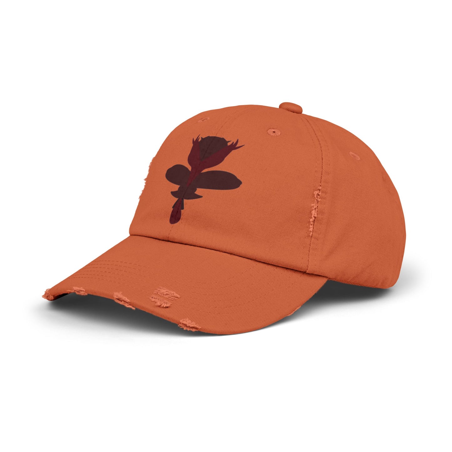 leaf Distressed Cap | Trendy Black Baseball Hat for Casual Outfits, Summer Fashion, Gift for Her, Outdoor Events, Everyday Wear