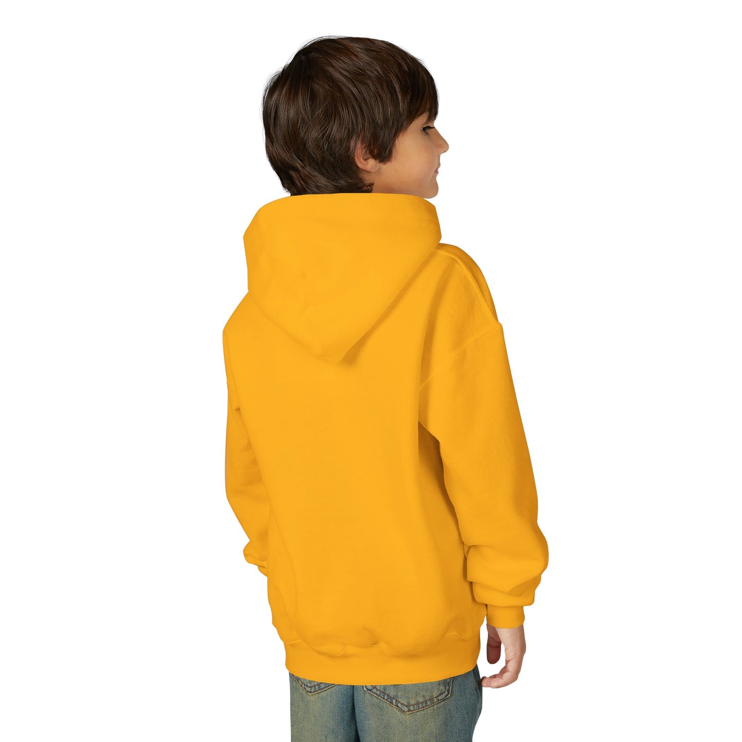 Youth Heart-Embellished Hooded Sweatshirt, Cozy Winter Wear, Teen Gift, Valentine's Day Hoodie, Comfortable Layering