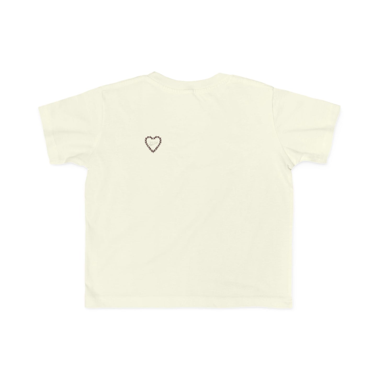 Heart-Shaped Floral Toddler Tee, Cute Kids T-Shirt, Baby Gift, Flower Print Shirt, Toddler Outfit, Party Wear