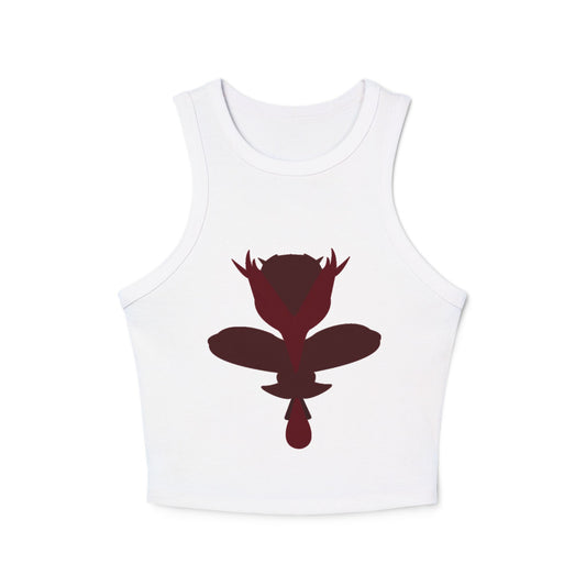 Copy of Floral Women's Ribbed Tank Top, Stylish Crop Top, Summer Wear, Beach Attire, Casual Outfit, Gift for Her