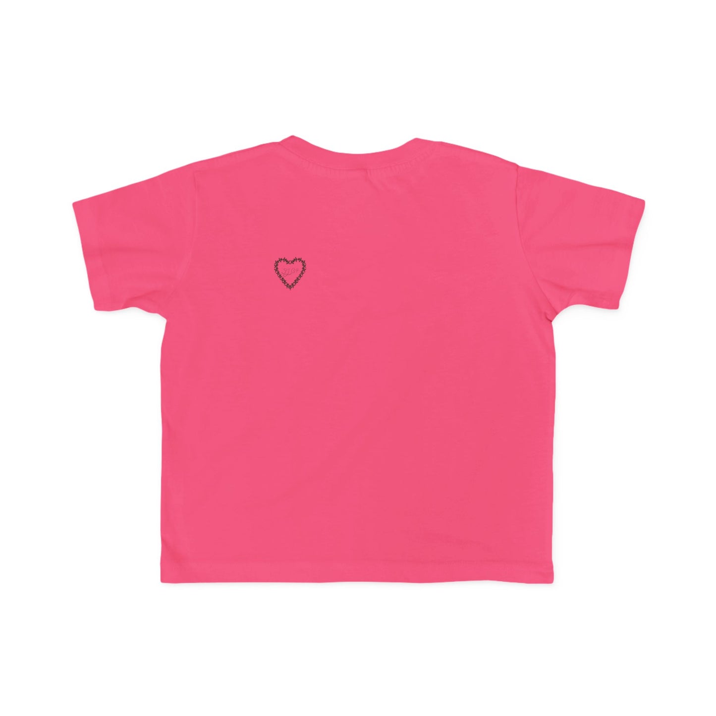 Heart-Shaped Floral Toddler Tee, Cute Kids T-Shirt, Baby Gift, Flower Print Shirt, Toddler Outfit, Party Wear