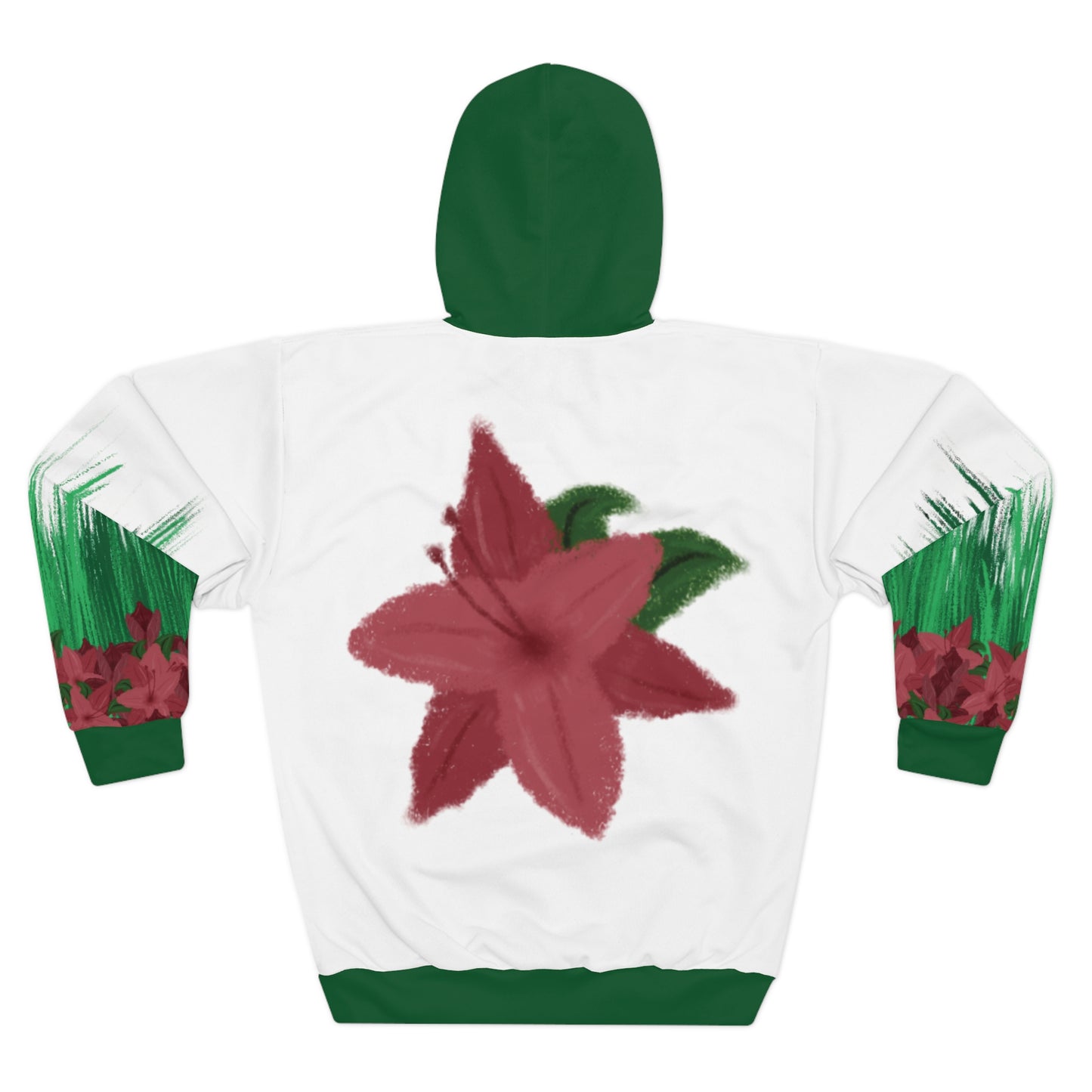 Nature-Inspired Unisex Pullover Hoodie, Cozy Hoodie for Every Day, Fall Gift, Floral AOP Design, Comfortable Casual Wear