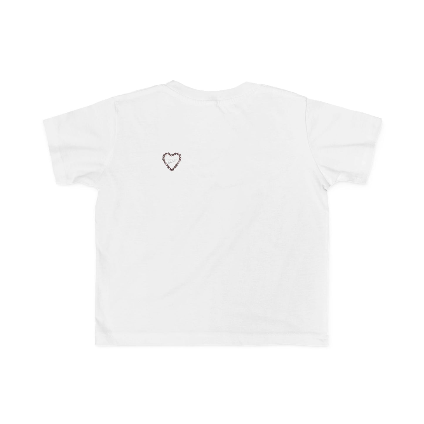 Heart-Shaped Floral Toddler Tee, Cute Kids T-Shirt, Baby Gift, Flower Print Shirt, Toddler Outfit, Party Wear