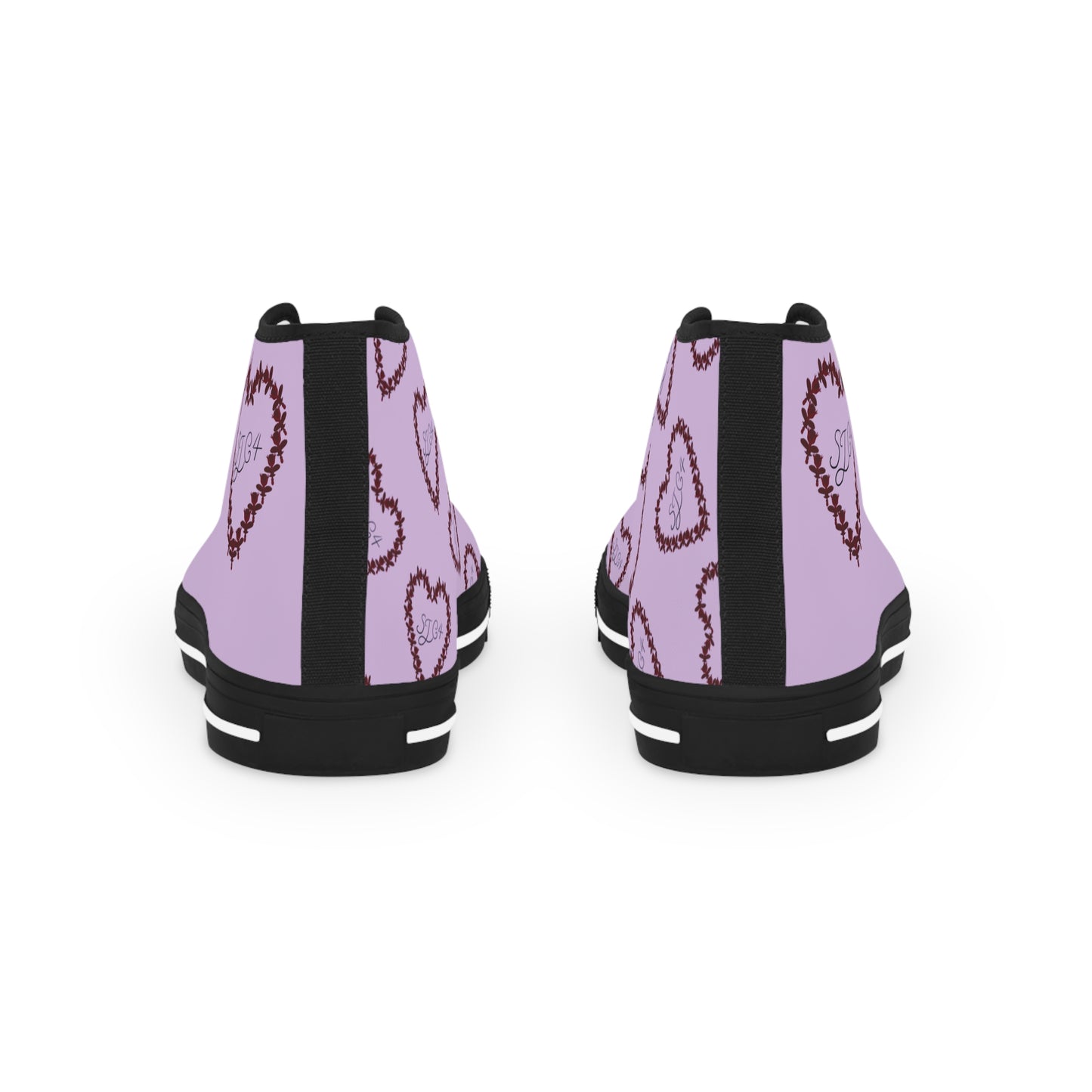 Purple Heart High Top Sneakers