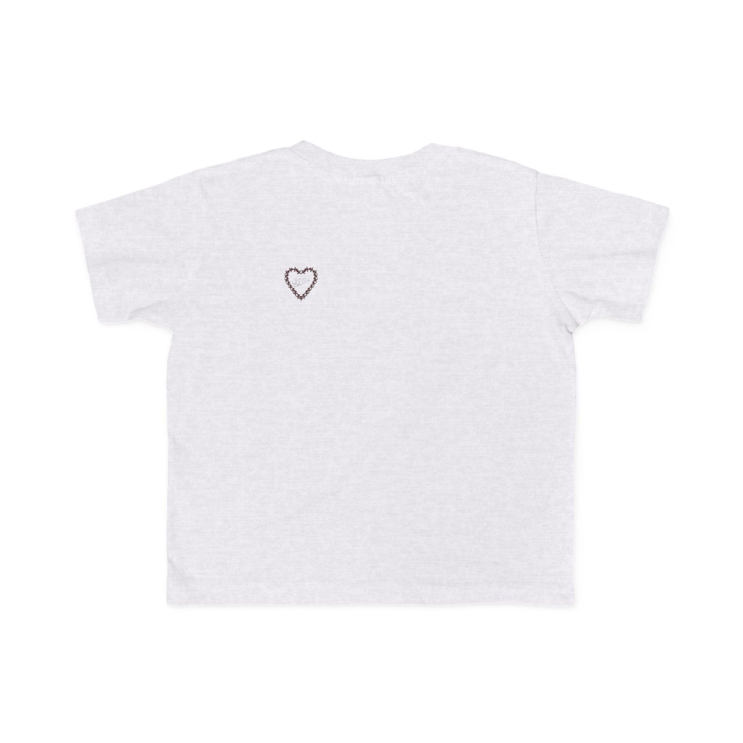 Heart-Shaped Floral Toddler Tee, Cute Kids T-Shirt, Baby Gift, Flower Print Shirt, Toddler Outfit, Party Wear