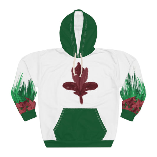 Nature-Inspired Unisex Pullover Hoodie, Cozy Hoodie for Every Day, Fall Gift, Floral AOP Design, Comfortable Casual Wear
