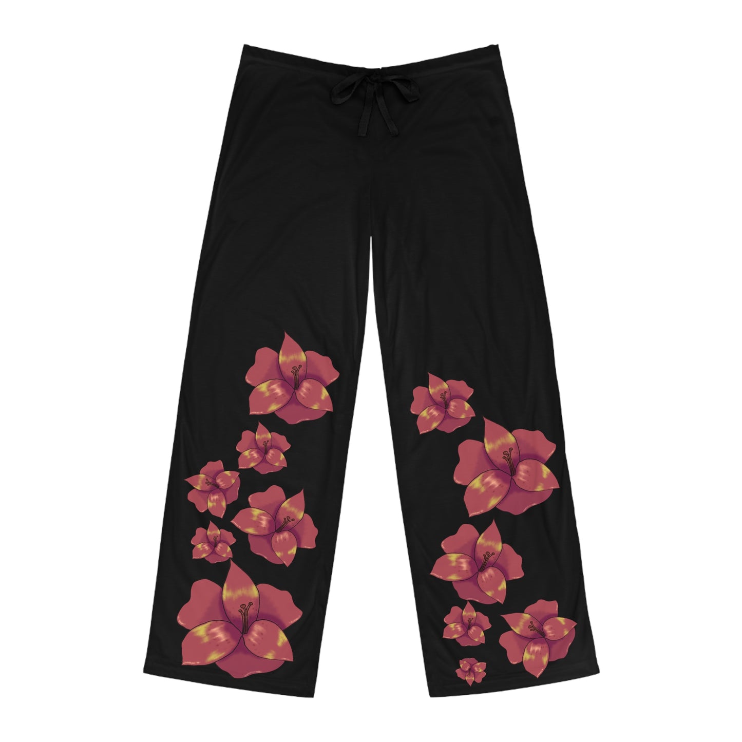 Men's Floral Pajama Pants, Relaxed Lounge Wear, Comfortable Sleep Pants, Gift for Him, Home Wear, Summer Nights, Floral Design