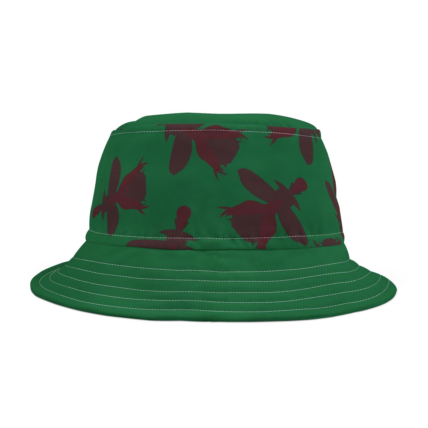 Floral Green Bucket Hat - Trendy Summer Accessory, Outdoor Fashion, Gift for Him/Her, Festival Wear, Beach Hat