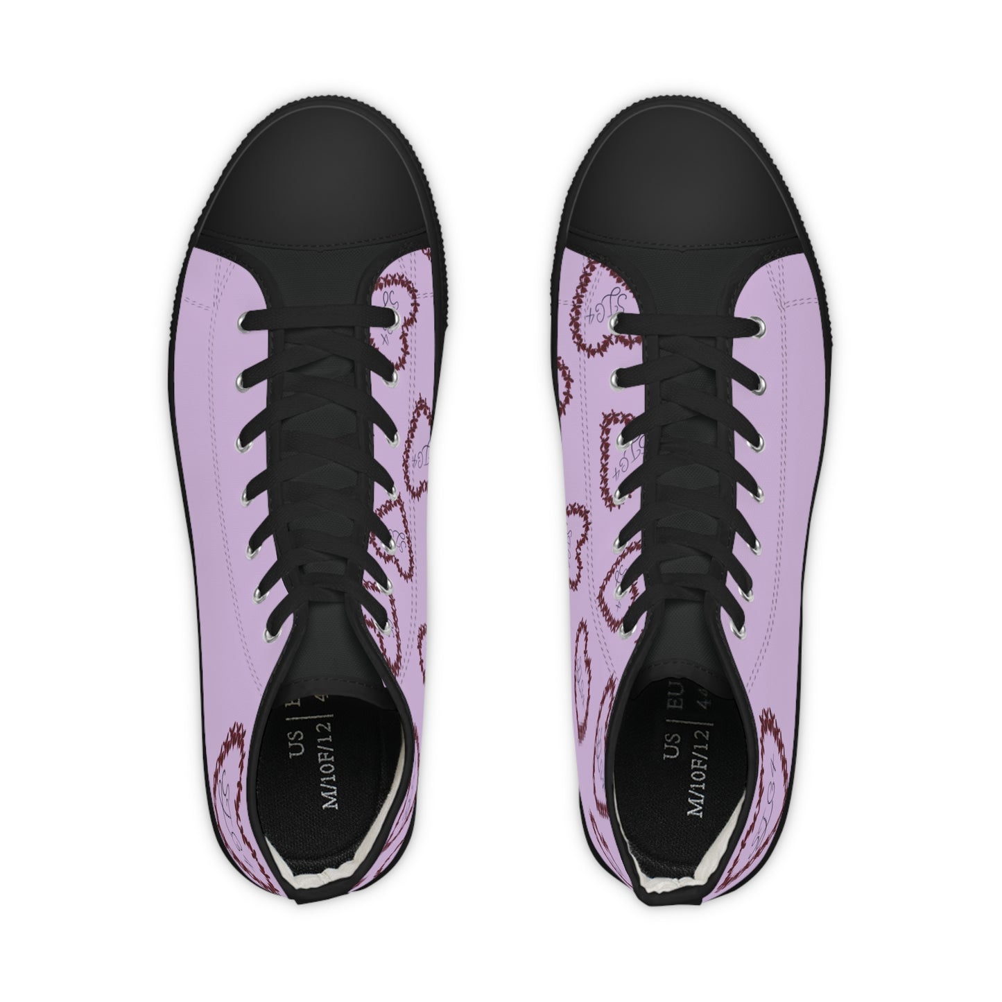 Purple Heart High Top Sneakers