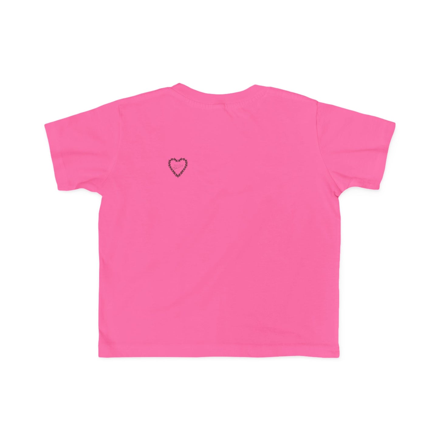 Heart-Shaped Floral Toddler Tee, Cute Kids T-Shirt, Baby Gift, Flower Print Shirt, Toddler Outfit, Party Wear
