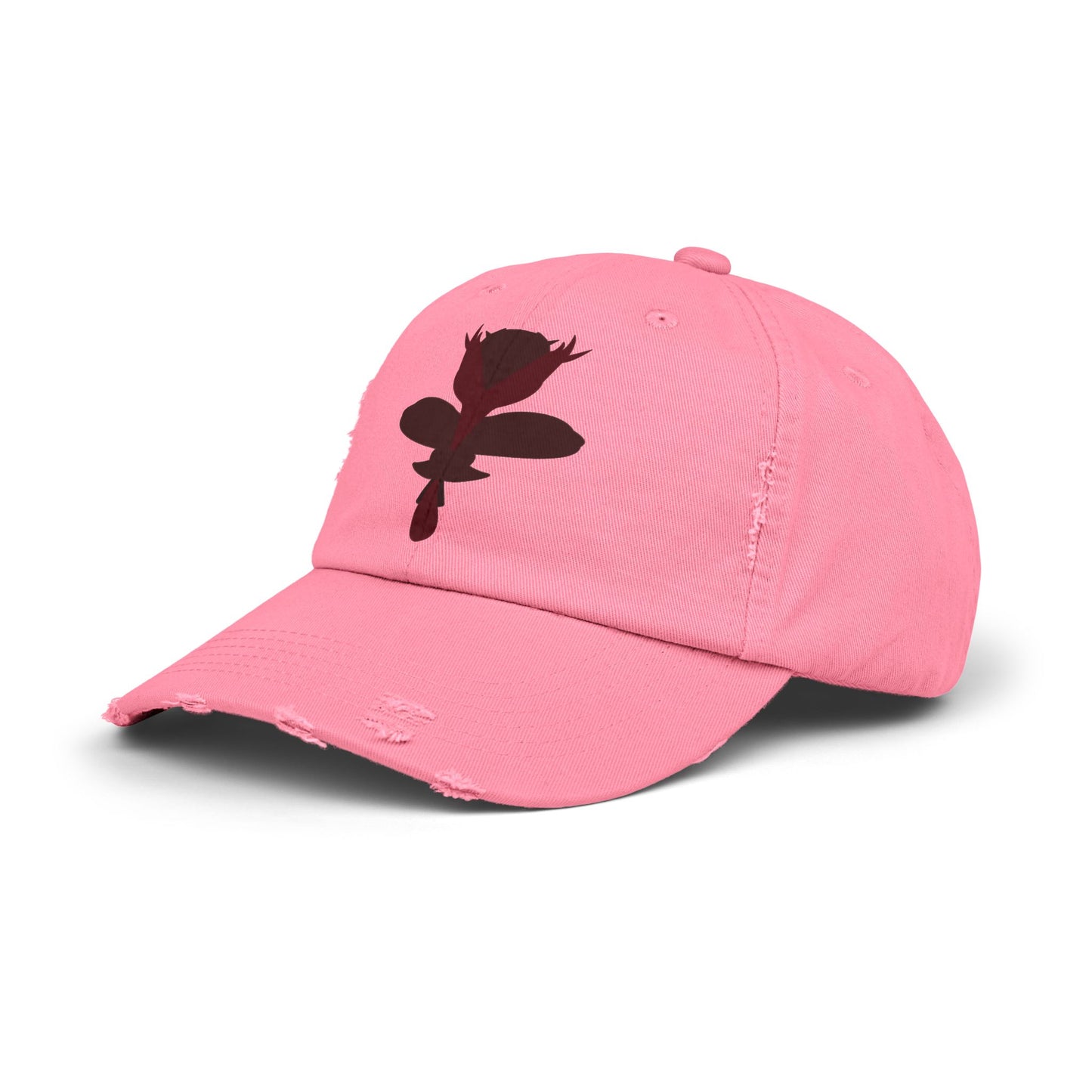 leaf Distressed Cap | Trendy Black Baseball Hat for Casual Outfits, Summer Fashion, Gift for Her, Outdoor Events, Everyday Wear