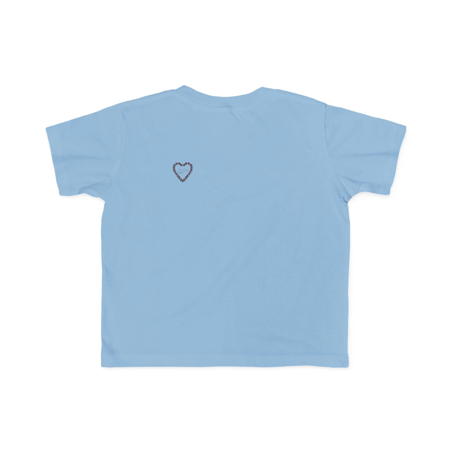 Heart-Shaped Floral Toddler Tee, Cute Kids T-Shirt, Baby Gift, Flower Print Shirt, Toddler Outfit, Party Wear