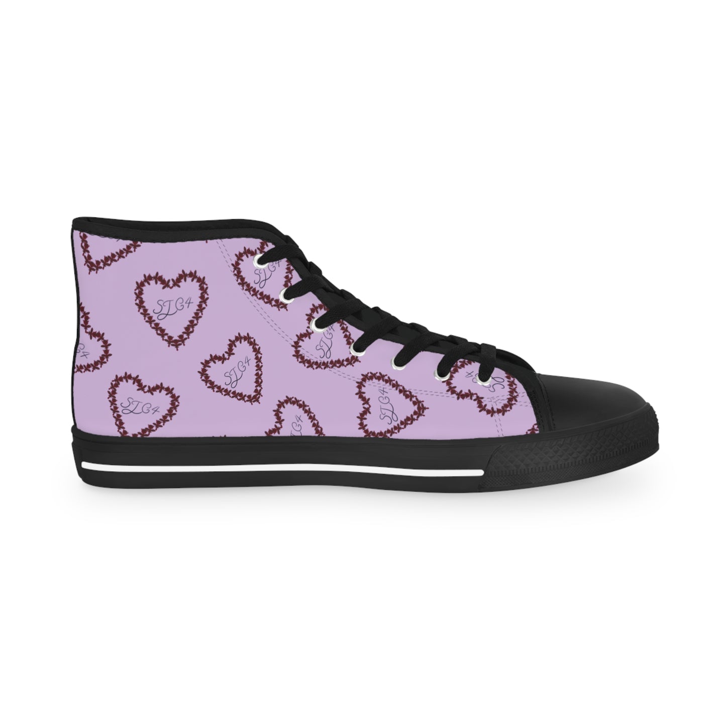 Purple Heart High Top Sneakers