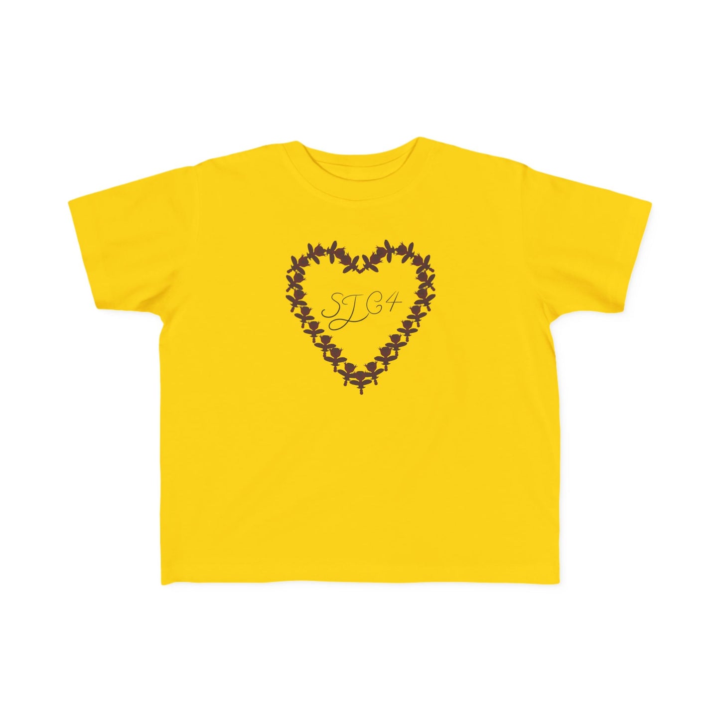 Heart-Shaped Floral Toddler Tee, Cute Kids T-Shirt, Baby Gift, Flower Print Shirt, Toddler Outfit, Party Wear