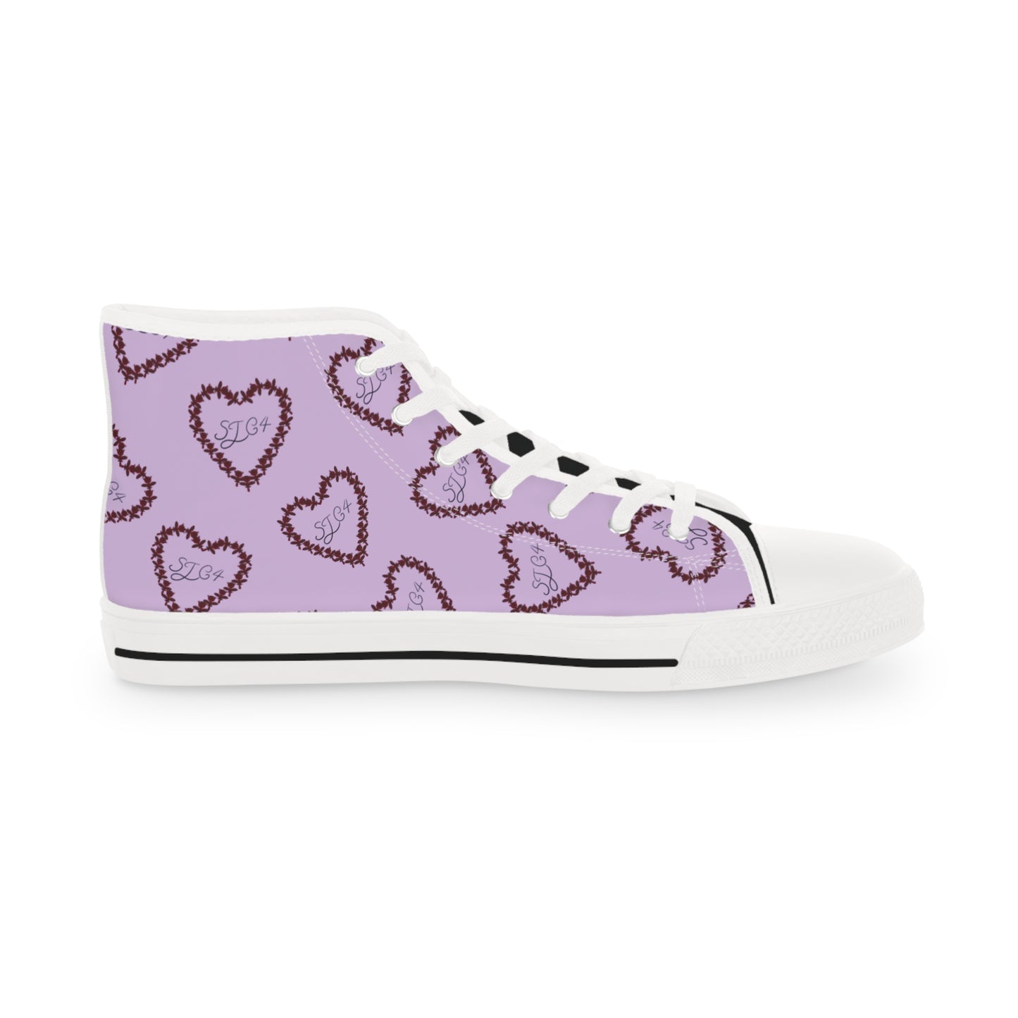 Purple Heart High Top Sneakers