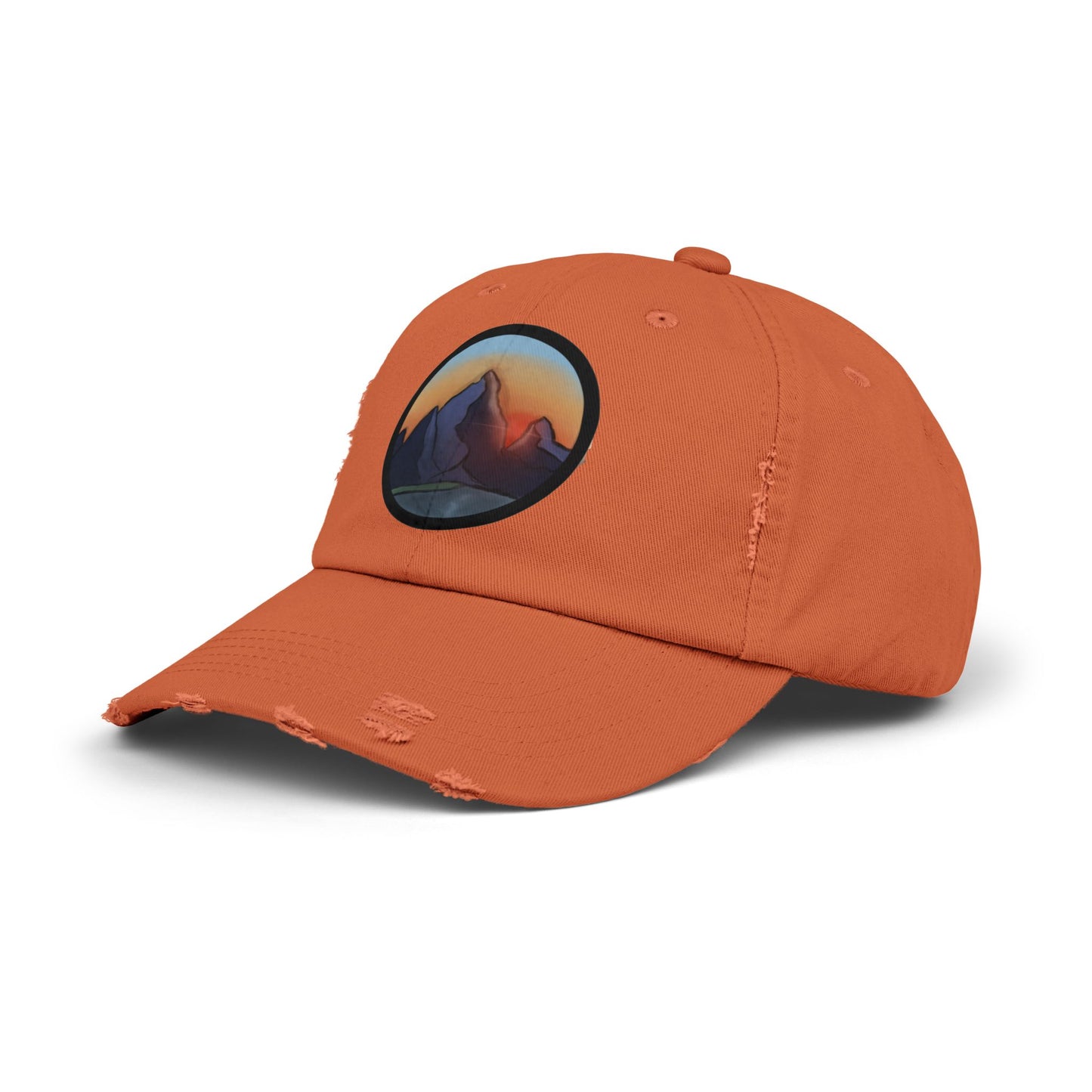 sunset Distressed Cap | Trendy Black Baseball Hat for Casual Outfits, Summer Fashion, Gift for Her, Outdoor Events, Everyday Wear