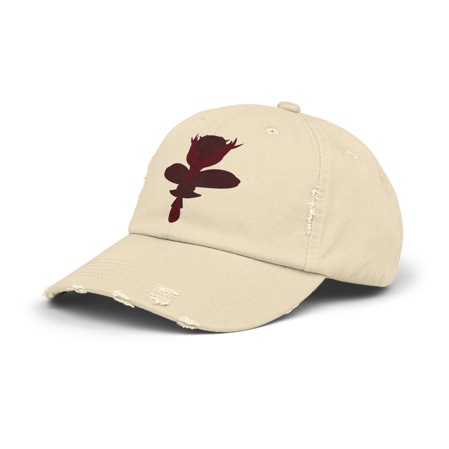 leaf Distressed Cap | Trendy Black Baseball Hat for Casual Outfits, Summer Fashion, Gift for Her, Outdoor Events, Everyday Wear