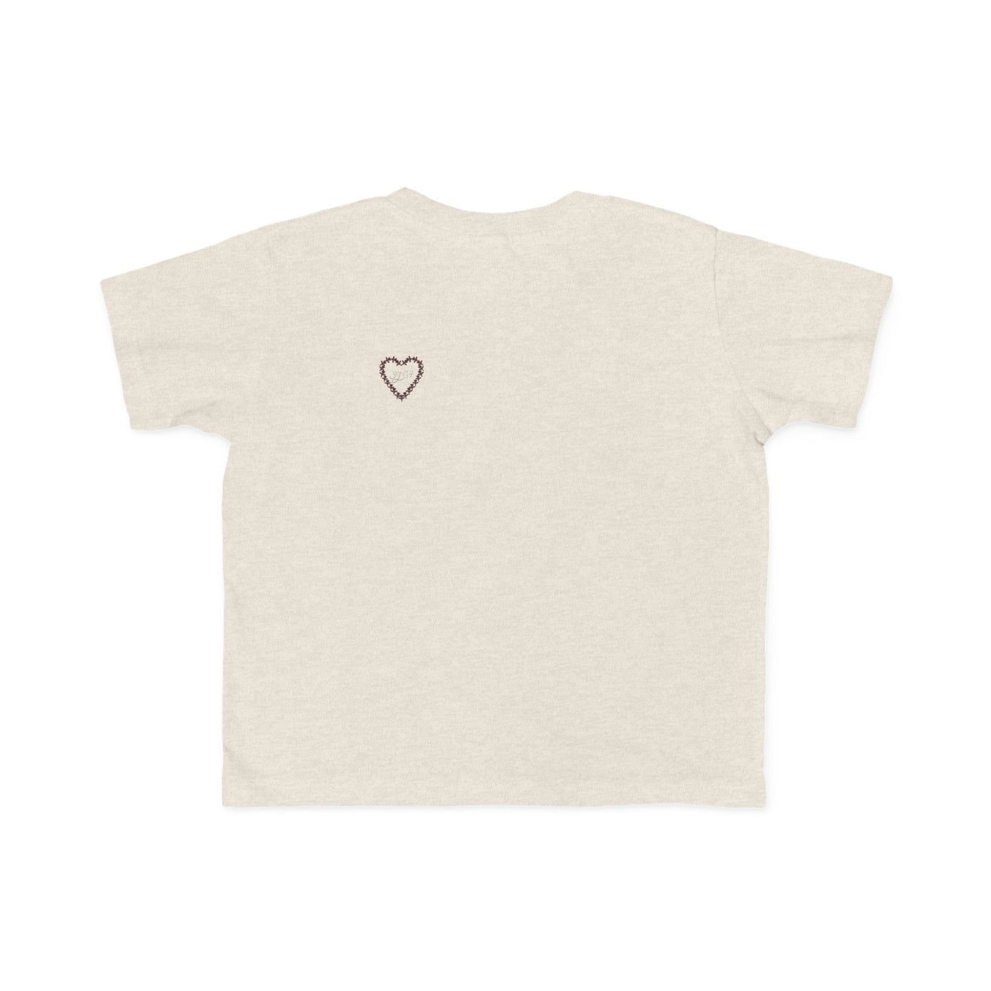 Heart-Shaped Floral Toddler Tee, Cute Kids T-Shirt, Baby Gift, Flower Print Shirt, Toddler Outfit, Party Wear