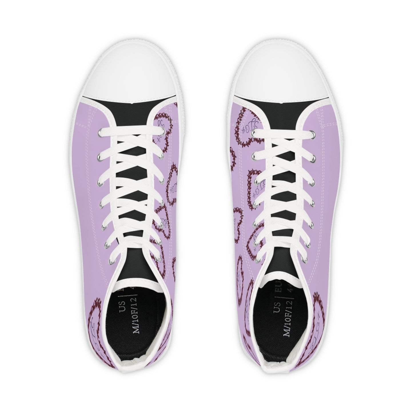 Purple Heart High Top Sneakers