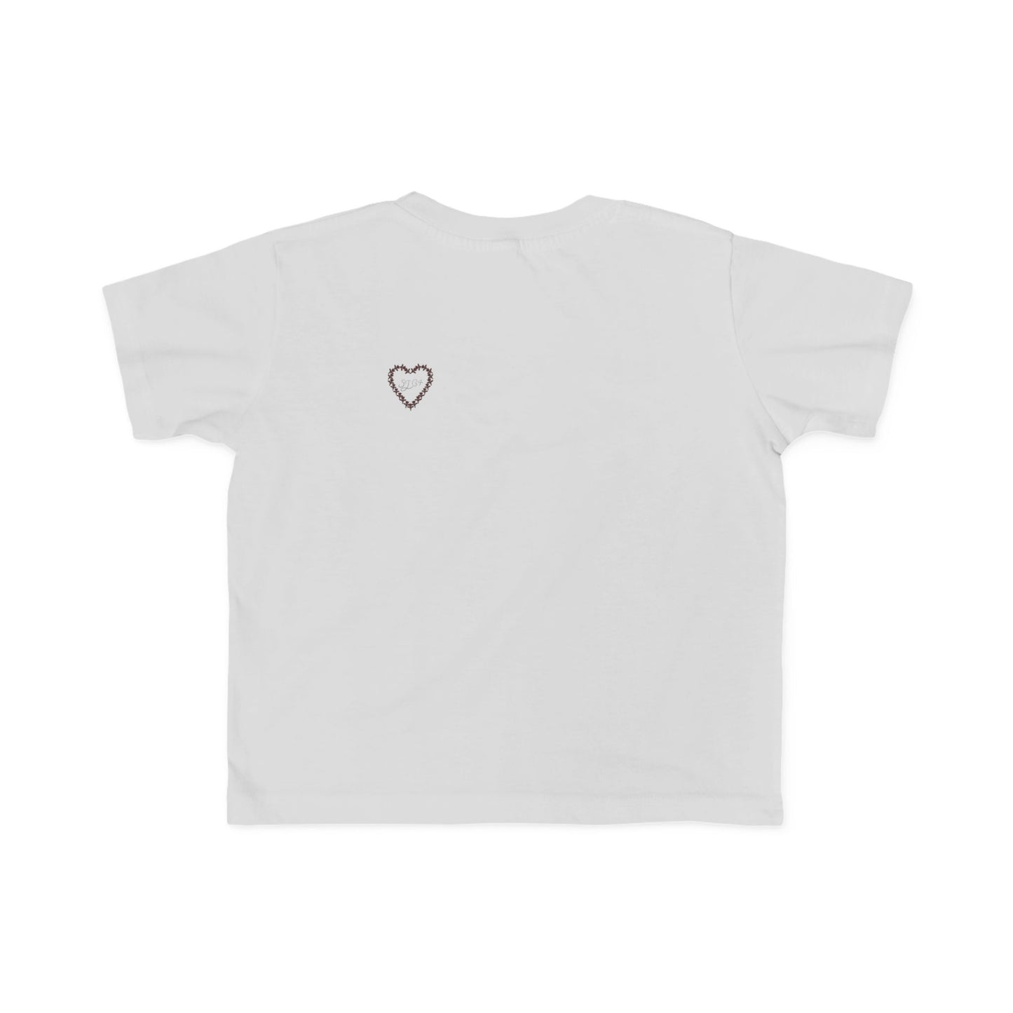 Heart-Shaped Floral Toddler Tee, Cute Kids T-Shirt, Baby Gift, Flower Print Shirt, Toddler Outfit, Party Wear