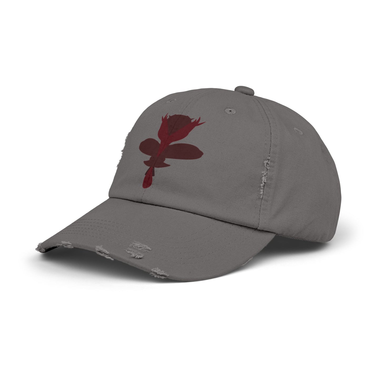 leaf Distressed Cap | Trendy Black Baseball Hat for Casual Outfits, Summer Fashion, Gift for Her, Outdoor Events, Everyday Wear